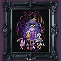 JoyfulLoop - Creepy Gothic Princess Cross Stitch P ...