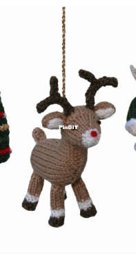 Knitables Chrismas tree, reindeer and elf - Sarah Gasson