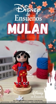 Emigurumis Crochet - Katherin Castaño - Mulan - Spanish