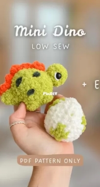 Crochet by Janina - Janina Winkler - Chubby Dino + Egg