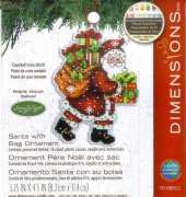 Dimensions 70-08912 - Santa with Bag Ornament