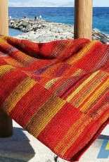 Charlotte Hjorth -Sunny Stripe Shawl - English and Danish - Free