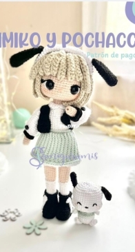 Samigurumis - Lilian Neyra Davila - Kimiko y Pochacco - Spanish