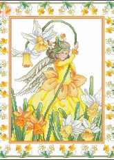 The Vermillion Stitchery 952 The Daffodil Flower Angel
