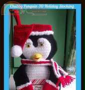 Craft for Angels - Chubby penguin 3D holiday stocking