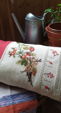 Марья Искуссница "Осенний шиповник" + dog-rose fruit by Kazuko Aoki
