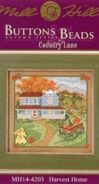 Mill Hill Buttons & Beads Autumn Series - Country Lane MH14-4203 Harvest Home XSD