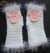 NyanPons Knits and Crochet - Charlotte W - Kitten Mitts - Free