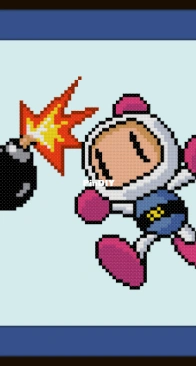 Cross Stitch Quest - Bomberman - free