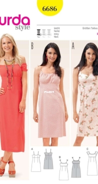 Burda Style - 6686 - Dress