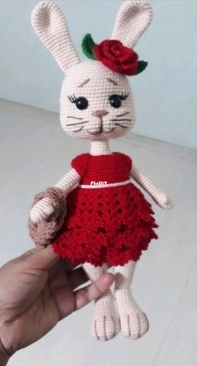 Mutlu Oyuncak Atölyem - Meryem Cobanoglu - Almond Rabbit ( Boy and Girl ) - Badem Tavşan (Kız ve Erkek) - Turkish