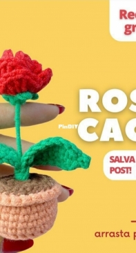Caco Amigurumi - Juliana Sanches - Rose - Rosa - Portuguese - Free