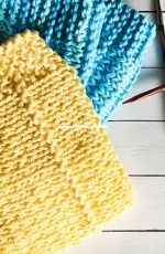Garter Ridge Wash Cloth by Stacy Wilkinson-Free