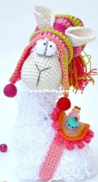 Little Inspiring Soul - Claudine Creation - Lala The Curly Llama