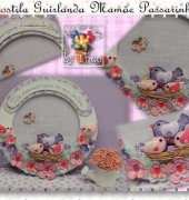 Arte em E.V.A.-Garland Finches-Fomy /Portuguese
