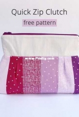 Dear Stella - Quick Zip Clutch by Jessica Vandenburgh - Free