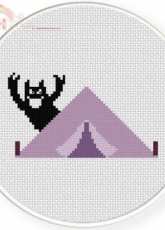 Daily Cross Stitch - tent scare