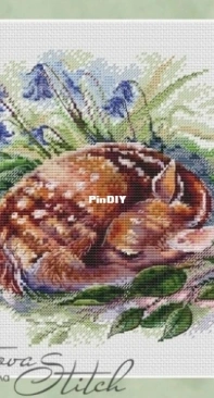 Arnautova Stitche - Sleeping Deer by Anastasia Arnautova