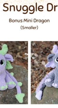 Snuggle Beans Crochet - Shannon Munro - Mini Snugle Dragon smaller bonus