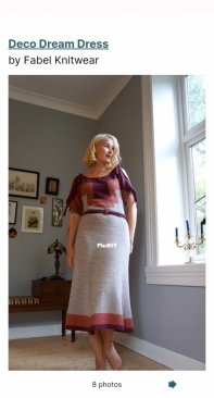 Deco Dream Dress by Helene Arnesen (Fabel Knitwear)