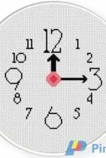 Daily Cross Stitch  -  Clock