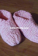 Knit slippers
