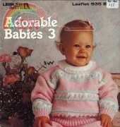 Leisure Arts Leaflet 935 Adorable Babies 3 by Carol Prior