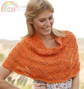 DROPS Design-Golden Flame Mini Shawl-English-Free