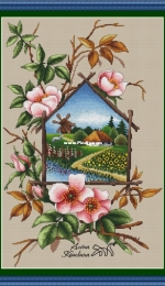 House in the Summer - Rosehip by Alena Koshkina