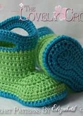 The Lovely Crow - Elizabeth Alan - Baby Goshalosh Booties - English