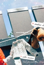 cable sweater for mini me
