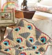 Red Heart LW3535 - Terry Day - A Dogs Home Throw - Free