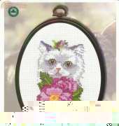 Permin of Copenhagen 12-9306 - White Kitten