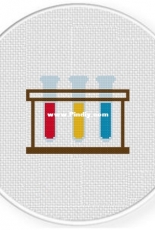 Daily Cross Stitch - RGB Science Vials
