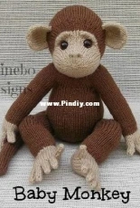 Lorraine Pistorio-Rainebo Designs-Knit Baby Monkey