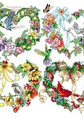 Bucilla 40666 A Wreath for all Seasons by Barbara Baatz PCS