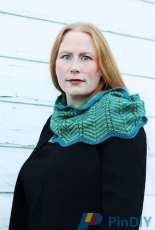Frabjous Fibers -Zig-Zaggerate Cowl by Stephanie Shiman - Free