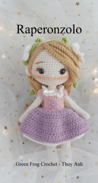 Green Frog Crochet - Thuy Anh - Đặng Thùy Anh - Rapunzel - Raperonzolo - Italian translated