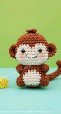 Les Petites Mains de Khuccay - Khuc Cay - Hoàng Thị Ngọc Ánh - Mini animals of Khuc Cay  - Monkey