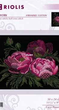 Riolis 2024 - Lace Peonies Blackwork XSD