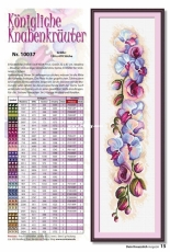Coricamo 10037 Royal Orchids From Dein Kreuzstich Magazin 01-2017