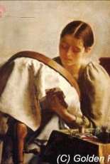 Golden Kite GK 2563 Young Girl Embroidering