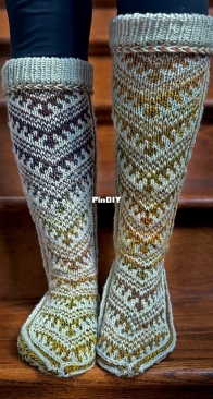 Cozy Cabin Socks by Kelsey Stephens