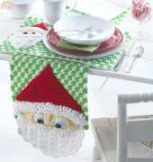 Maggies Crochet - Maggie Weldon PB002 Santa Table Runner by Donna Collinsworth 2013