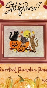 Stitchy Prose 50 Purrfect Pumpkin Posse PCS + XSD