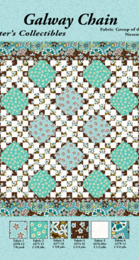 AE Nathan Co. - Quilter's Collectibles - Galway Chain Quilt - 95" x 95"