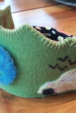 Felted birthday crown