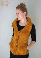 Mielie Vest by Hilary Smith Callis (The Yarniad)