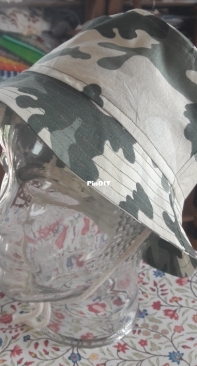 Camouflage hat for grandson Antoni