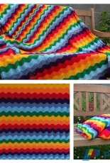Agent Crochet-Trish Mclaughlin-Richard of York Ripple Blanket-Free